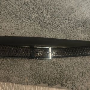 Austin Grey SNAKESKIN Belt in **Blackish  Size XXL. NEVER worn